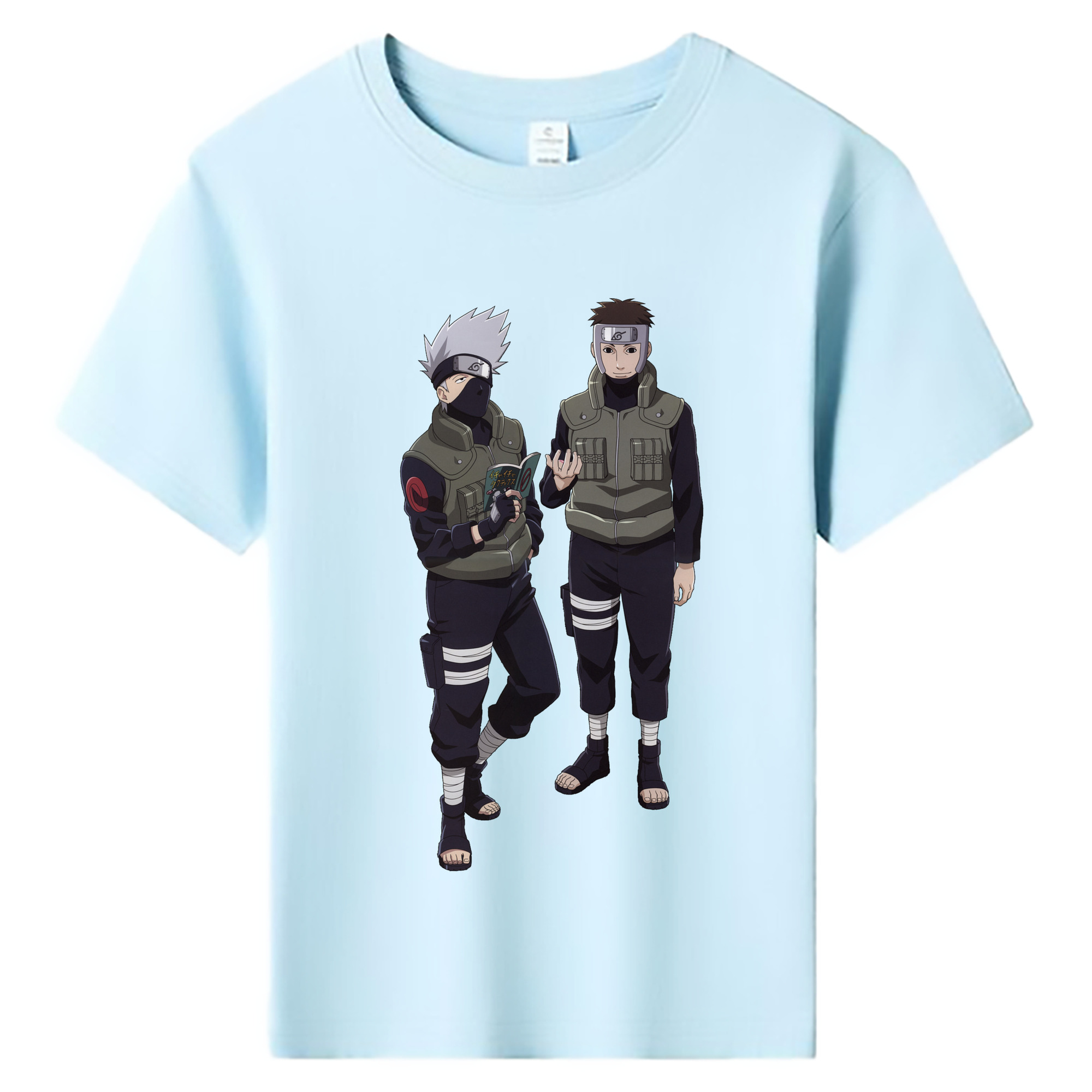 （画像用） NARUTO -ナルト- はたけ カカシ Hatake Kakashi 綿100％キッズTシャツ（フロントプリント）